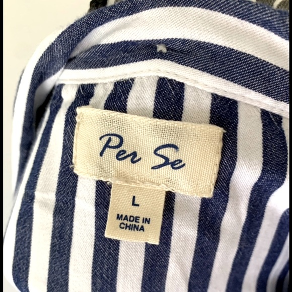 Vintage 80’s Per Se Button Down Short Sleeve Blouse - Picture 7 of 7